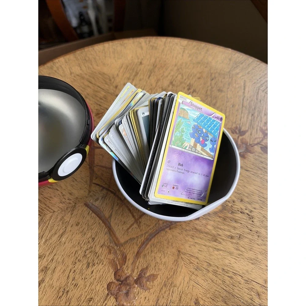 Pokémon Poké Ball Tin Full Of Random Cards Repeat Ball Design